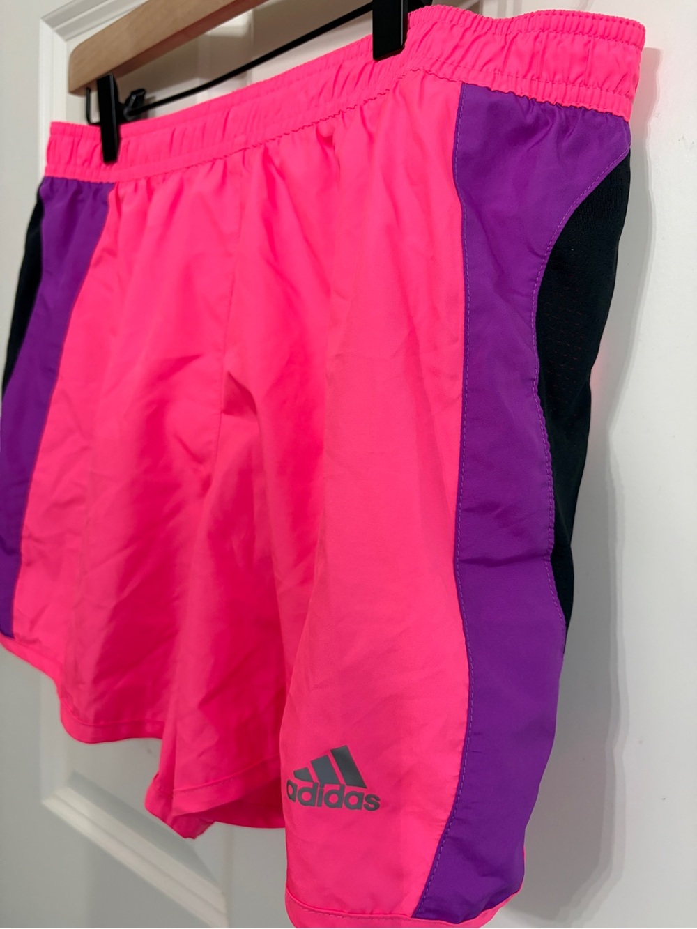 Excellent condition vintage 2012 women’s size M Adidas neon pink athletic shorts
